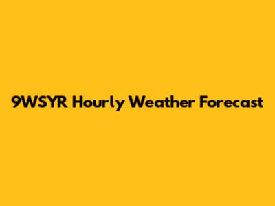 9WSYR Hourly Weather Forecast