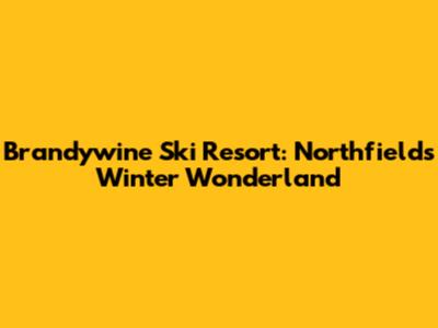 Brandywine Ski Resort: Northfield's Winter Wonderland