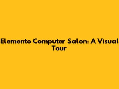 Elemento Computer Salon: A Visual Tour
