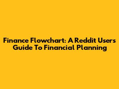 Finance Flowchart: A Reddit User's Guide To Financial Planning
