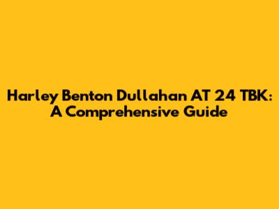 Harley Benton Dullahan AT 24 TBK: A Comprehensive Guide