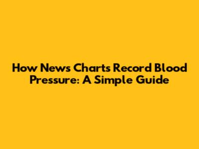 How News Charts Record Blood Pressure: A Simple Guide
