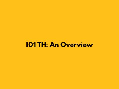 I01 TH: An Overview