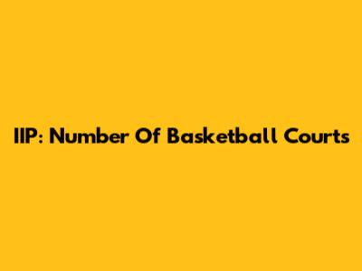 IIP: Number Of Basketball Courts