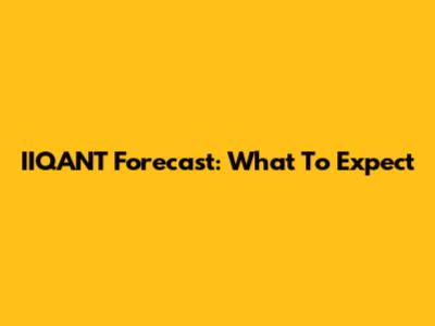 IIQANT Forecast: What To Expect