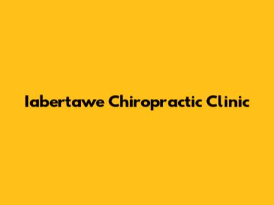 Iabertawe Chiropractic Clinic