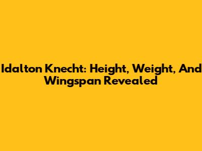 Idalton Knecht: Height, Weight, And Wingspan Revealed