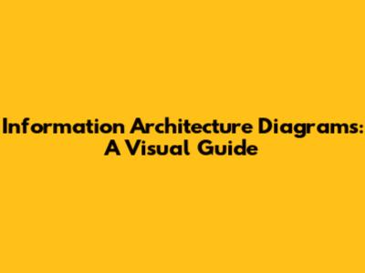 Information Architecture Diagrams: A Visual Guide