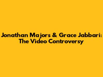 Jonathan Majors & Grace Jabbari: The Video Controversy