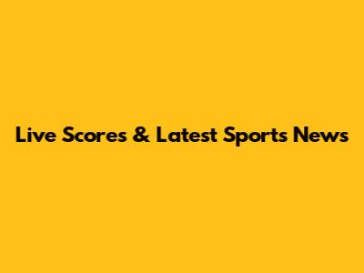 Live Scores & Latest Sports News