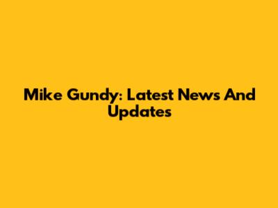 Mike Gundy: Latest News And Updates