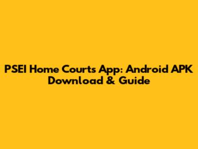 PSEI Home Courts App: Android APK Download & Guide