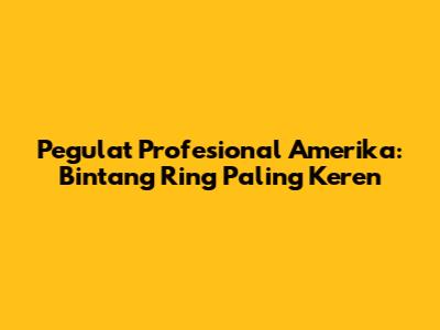 Pegulat Profesional Amerika: Bintang Ring Paling Keren