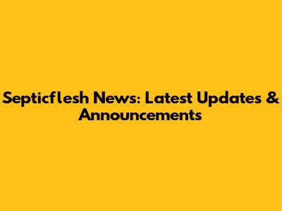 Septicflesh News: Latest Updates & Announcements
