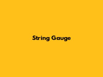 String Gauge
