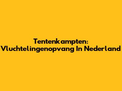 Tentenkampten: Vluchtelingenopvang In Nederland