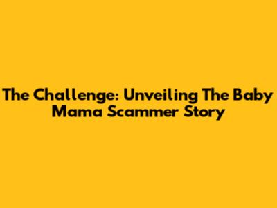 The Challenge: Unveiling The Baby Mama Scammer Story