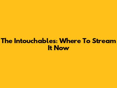 The Intouchables: Where To Stream It Now