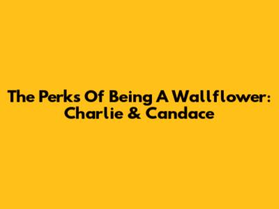 The Perks Of Being A Wallflower: Charlie & Candace