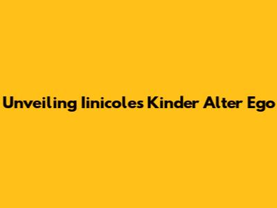 Unveiling Iinicole's Kinder Alter Ego