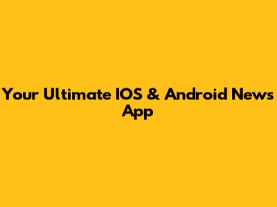 Your Ultimate IOS & Android News App
